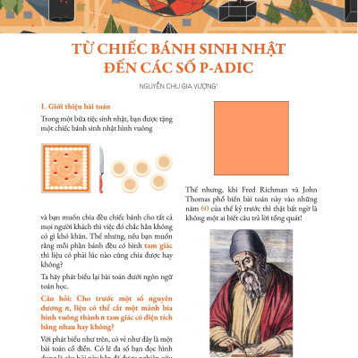 Tạp chí Pi- Hội Toán học Việt Nam số 9/ tháng 9 năm 2021