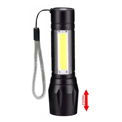 Đèn Pin Cầm Tay DP01 Gồm 4 Chế Độ Chiếu Xa 200m, Đèn Pin Mini DP03 Có 3 Chế Độ Sáng Chính Hãng D Danido, Có COB Led thân