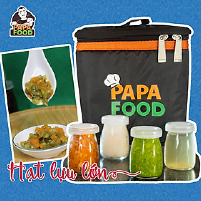 CHÁO ĂN DẶM  KIỂU MỸ - CHÁO DINH DƯỠNG - SET ĐẠM SIZE 4 - SET 4 HŨ