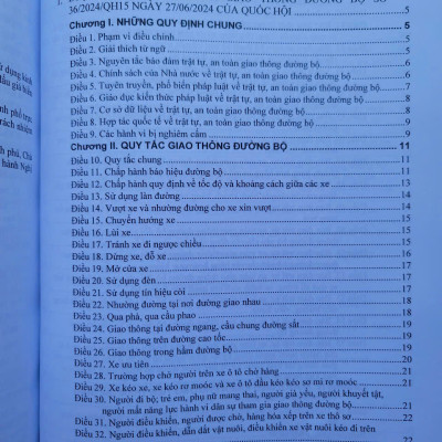 Sách Luật Trật Tự An Toàn Giao Thông Đường Bộ năm 2024 (V2531D)