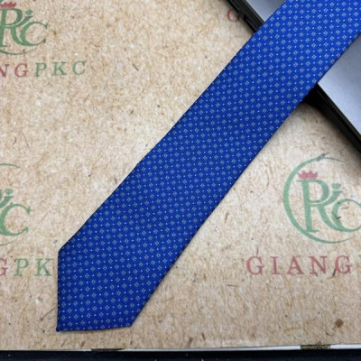 Cà vạt nam mẫu thắt sẵn dây kéo bản nhỏ 6cm mẫu xanh nhạt họa tiết chấm