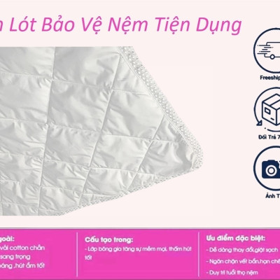  Tấm Lót Bảo Vệ Nệm Tiện Dụng Đủ Size
