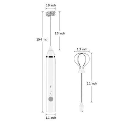 Máy tạo bọt cafe, sữa, đánh trứng mini cầm tay MFB1501D kích thước nhỏ gọn, tiện dụng - Hàng Nhập Khẩu