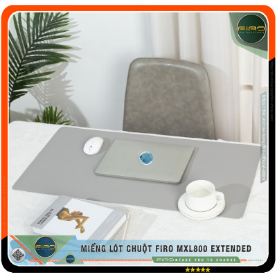 Lót Chuột FIRO - Pad Chuột FIRO - Miếng Lót Chuột Cỡ Lớn MXL800 EXTENDED 80cmx40cm - Chất Liệu Da PU Cao Cấp - Tấm Lót Chuột Và Bàn Phím Chơi Game - Tấm Trải Bàn Làm Việc - Thiết Kế 2 Mặt Tiện Lợi - Hàng Chính Hãng FIRO