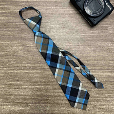 Cà vạt nữ KING công sở vải silk lụa mịn thắt sẵn bản nhỏ 6cm