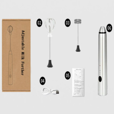 Máy tạo bọt cafe, sữa, đánh trứng mini cầm tay MFB1501D kích thước nhỏ gọn, tiện dụng - Hàng Nhập Khẩu