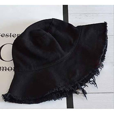 NÓN BUCKET TAI BÈO VIỀN RÁCH TUA RUA