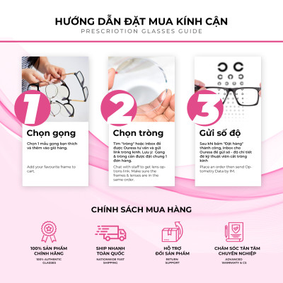 Gọng kính nhựa tr90 siêu nhẹ siêu bền thời trang OURESS - 1012