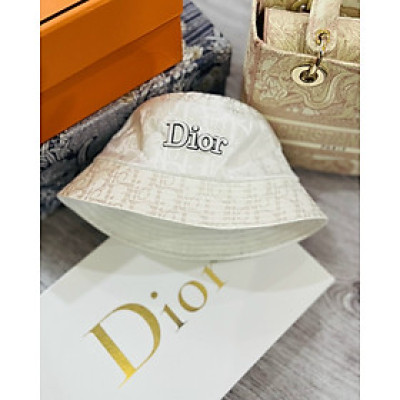 (NEW) Mũ vành, nón bucket Di.or phối vải Gấm cực đẹp Form chuẩn thời trang nữ (Ảnh thật)