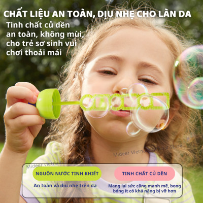 Thổi bong bóng xà phòng Mideer Bubbles Wand, đồ chơi ngoài trời cho bé 3,4,5,6 tuổi