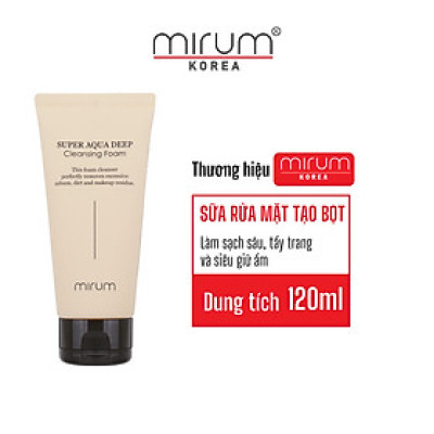 Sữa Rửa Mặt  Mirum Tạo Bọt Làm Sạch Và Giữ Ẩm 120ml
