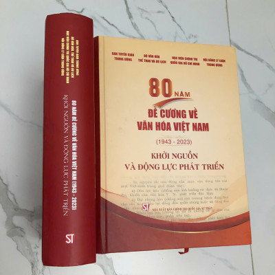 bìa cứng - 80 NĂM ĐỀ CƯƠNG VỀ VĂN HÓA VIỆT NAM 1943 - 2023 (Khởi nguồn và động lực phát triển)