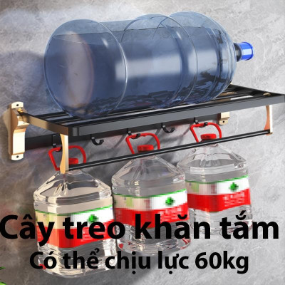 6 Món Kệ nhà tắm treo khăn tắm sang trọng, giá treo phòng tắm ,chất liệu Nhôm Hàng Không Cao Cấp