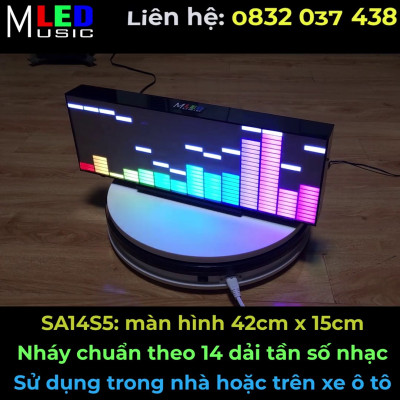Dàn đèn Music LED nháy theo tần số nhạc 14 cột SA14S5