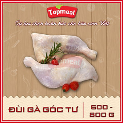 HCM - Đùi gà góc tư (600-800g) - Thích hợp với các món chiên, nướng, kho sả ớt,... - [Giao nhanh TPHCM]