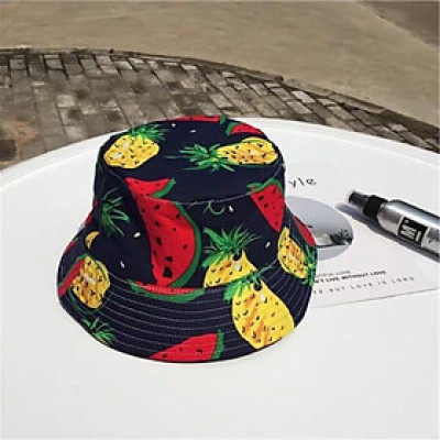 Mũ vành hoa quả Hót hít họa tiết ngẫu nhiên 