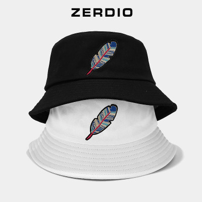 Nón bucket rộng vành thêu họa tiết nổi, cotton cao cấp cho cả nam và nữ