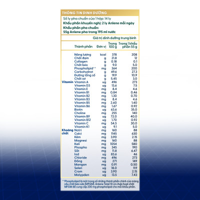 Combo 3 TPBS Anlene TOTAL 10 lon 800g tặng máy vắt cam