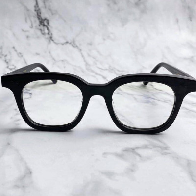 Kính gọng Mắt vuông Fullbox Phụ kiện cao cấp - Gọng nhựa Acetate bản lề chấu vàng