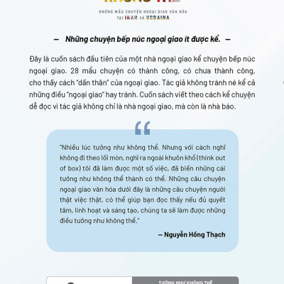 Tưởng Như Không Thể - Những mẩu chuyện ngoại giao văn hóa tại IRAN và UCRAINA