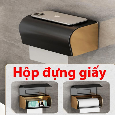 6 Món Kệ nhà tắm treo khăn tắm sang trọng, giá treo phòng tắm ,chất liệu Nhôm Hàng Không Cao Cấp