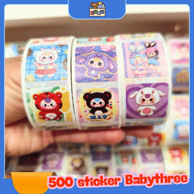 500 Sticker BABY THREE - BÉ BA siêu hot khen thưởng khích lệ cho bé