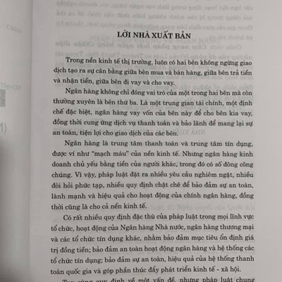 Cẩm nang pháp luật ngân hàng (Nhận diện những vấn đề pháp lý)