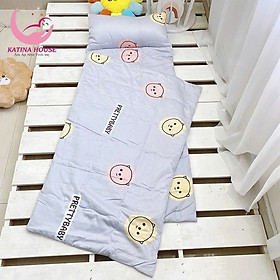 Túi ngủ Katina House cho bé đi học mầm non tiểu học, vải tencel mềm mại, thoáng mát, lành tính