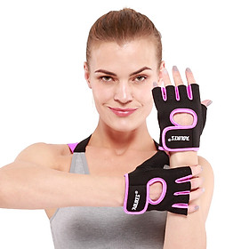 Găng Tay hở ngón tập gym Nam - Nữ Aolikes 1678