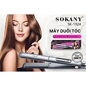 Máy duỗi tóc ion âm SOKANY SK-1924, làm nóng nhanh, tạo kiểu dễ dàng giúp bảo vệ không gây hư tổn cho tóc - HÀNG CHÍNH HÃNG