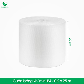 B4 - 20cm x 25m -Cuộn Bong Bóng Khí - Màng xốp hơi - Xốp nổ - gói hàng