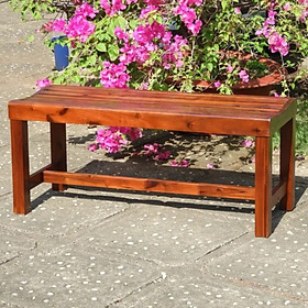 Ghế băng sân vườn gỗ tự nhiên Juno Sofa (màu nâu gỗ)
