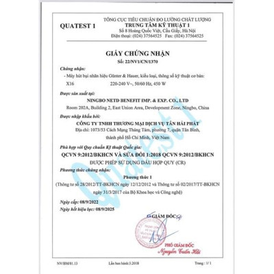 Günter & Hauer Máy hút Bụi Diệt Rận Rệp Cầm tay Thiết Bị Diệt Khuẩn Tia Hồng Ngoại X16 - Hàng chính hãng