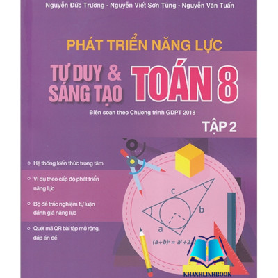 Sách - Combo Phát triển năng lực tư duy và sáng tạo Toán 8 tập 1 + 2 (Biên soạn theo chương trình GDPT 2018)
