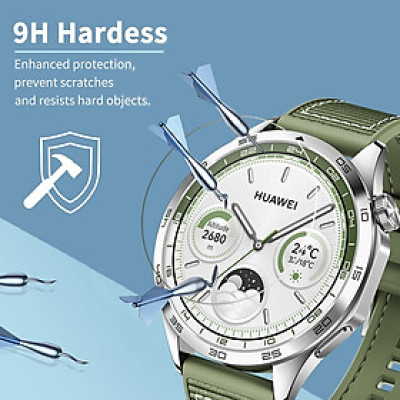 Kính Cường Lực Ful HD Clear Cho Đồng Hồ Huawei Watch GT3 Pro/ GT4_ Hàng chính hãng