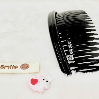 Lược cài tóc đơn giản màu đen làm gọn gàng tóc cho nam và nữ