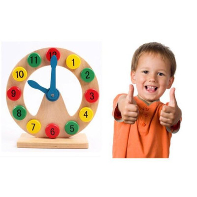 Đồ chơi đồng hồ gỗ để bàn khuyết giữa