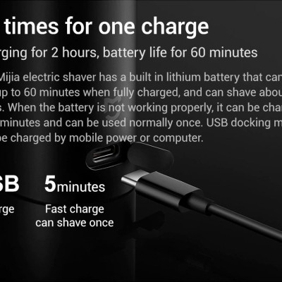 Máy Cạo Râu Mi Electric Shaver Mijia S500 3 đầu- Hàng nhập khẩu