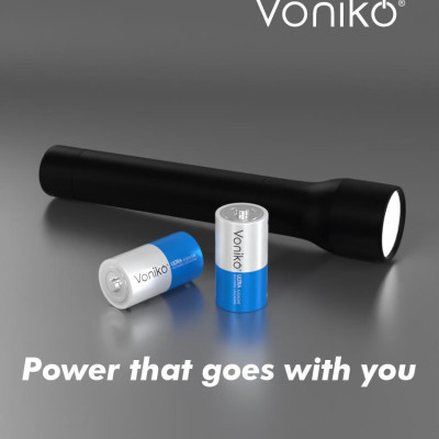 Vỉ 2 Pin Kiềm C 1.5V - Voniko