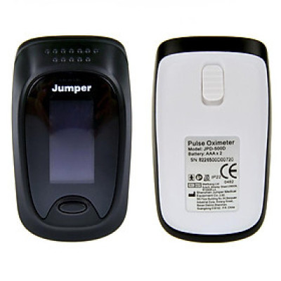 Máy đo nồng độ oxy máu SPO2 và nhịp tim, chỉ số PI Jumper JPD-500D (Chứng nhận FDA hoa kỳ + xuất USA)