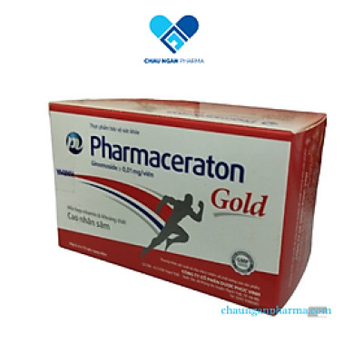 Pharmaceraton Gold PV Hộp 60 viên - Bổ sung vitamin và khoáng chất - cao nhân sâm tăng cường sức khỏe và nâng cao sức đề kháng