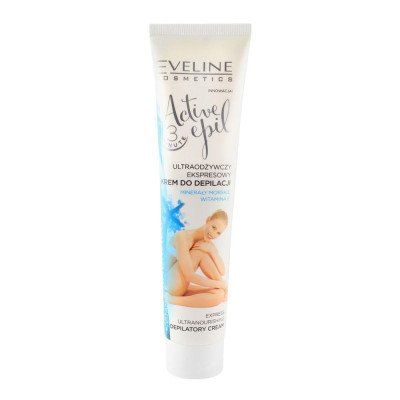 [Deal hè 69k] Kem tẩy lông chiết xuất khoáng chất biển dành cho mọi loại da EVELINE ACTIVE EPIL 125ml