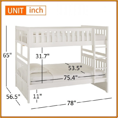 Giường 2 Tầng Gỗ G3 Juno Sofa 1m4/1m4 