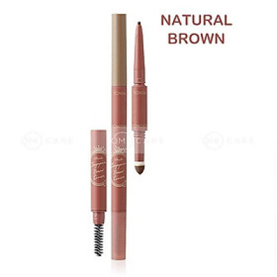 Chì Kẻ Mày Màu Nâu Tự Nhiên 3 In 1 Club Suppin Nhật Bản