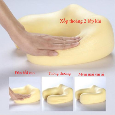 Gối Massage Vòng Cổ Chữ U Đa Năng,Gối Ngủ Văn Phòng, Gói Đi Du Lịch - Giao màu ngẫu nhiên