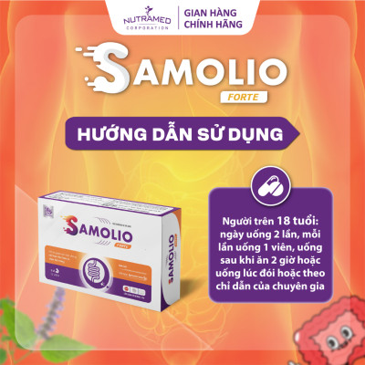 Viên uống Samolio Forte hỗ trợ viêm đại tràng cấp tính, mãn tính (30 viên) - Nutramed