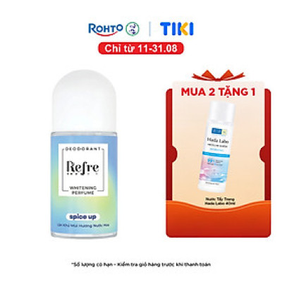 Lăn Khử Mùi Dưỡng Trắng Hương Nước Hoa Refre Whitening Perfume Spice Up - Hương Vui Tươi 40ml