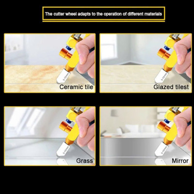 Bộ Dao Cắt Kính Đa Năng 2in1 - Dụng Cụ Cắt Kính Gạch Men Hiệu Quả, Tặng Kèm 2 Lưỡi Cắt Chất Lượng Cao