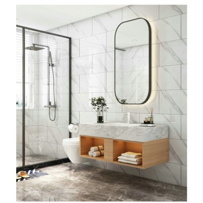 Cuộn Xốp PVC Đá Trắng Ít Vân Sẵn Keo 0.6m*3m Dày 3mm