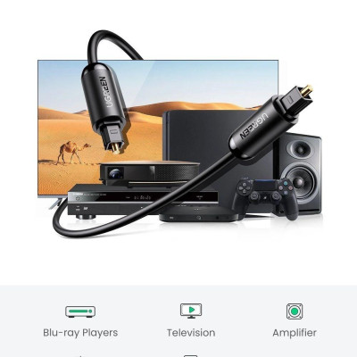 Ugreen UG70892AV122TK 2M Toslink Optical Male To Male Audio Cable - HÀNG CHÍNH HÃNG